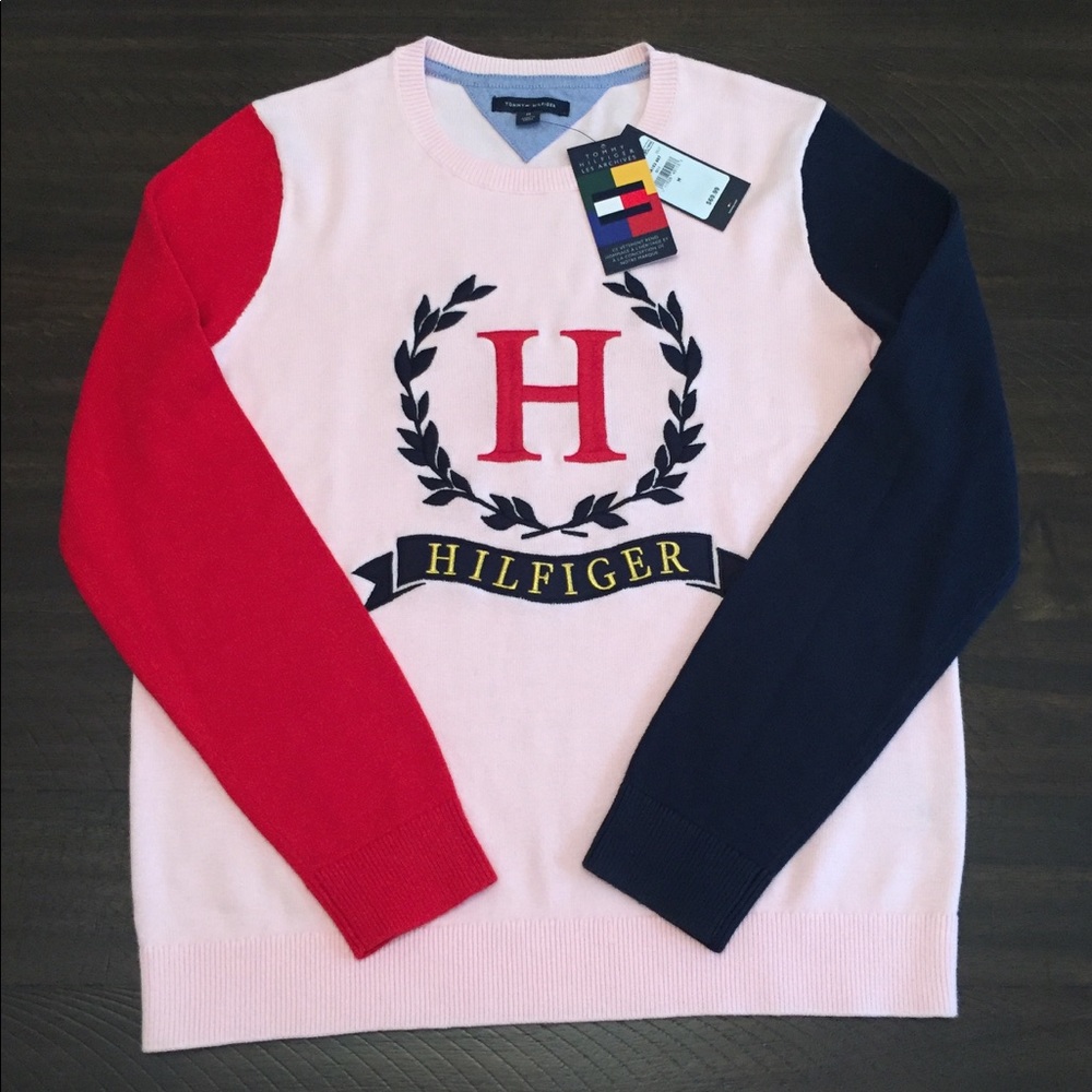 Tommy Hilfiger archives pink sweater